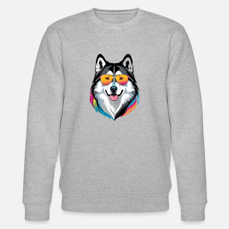Alaska Malamute - Stanley/Stella Unisex Bio-Sweatshirt CHANGER  - Grau meliert