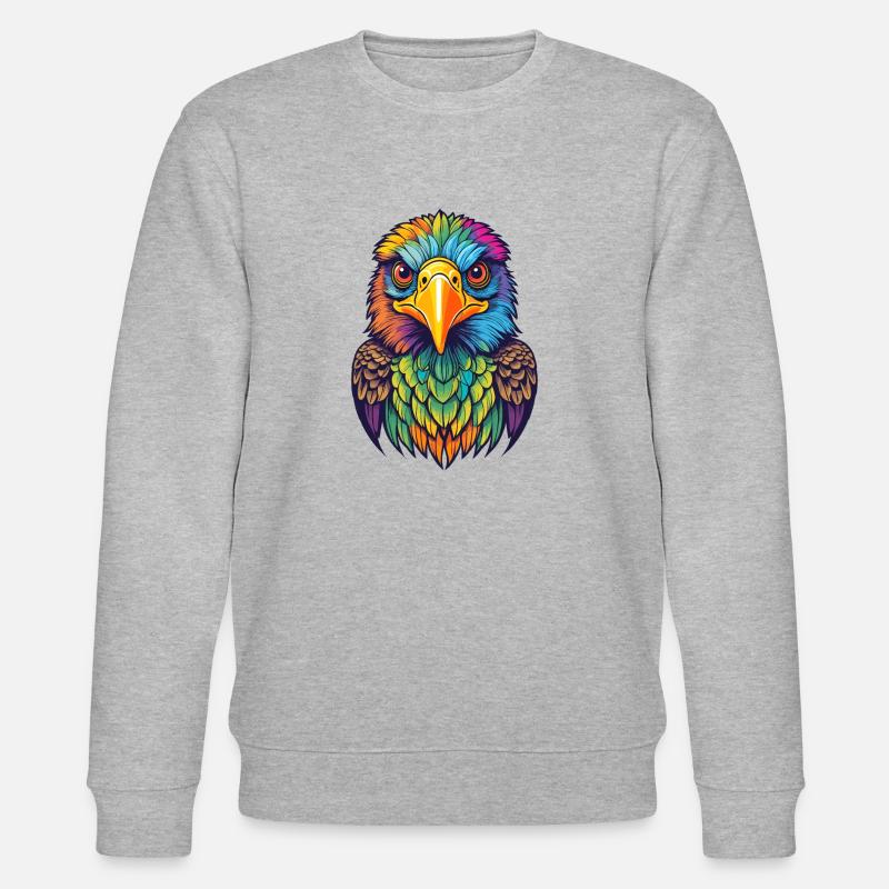 Bunter Adler - Stanley/Stella Unisex Bio-Sweatshirt CHANGER  - Grau meliert