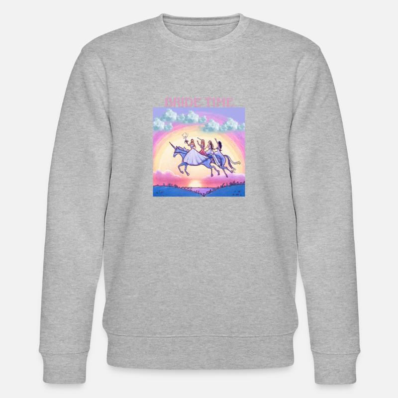 Braut Zeit - Stanley/Stella Unisex Bio-Sweatshirt CHANGER  - Grau meliert