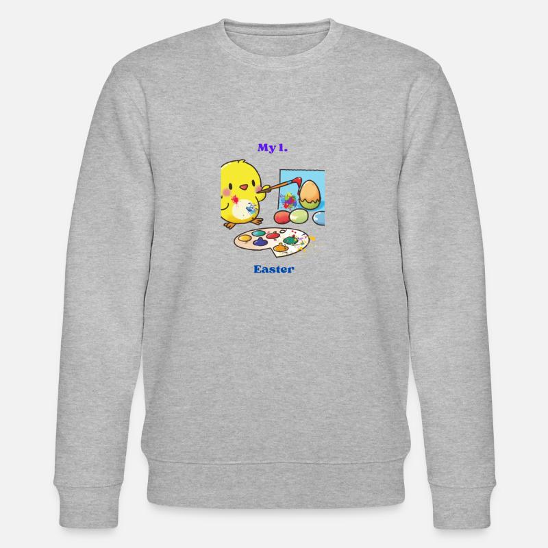 My 1st Easter - Stanley/Stella CHANGER Unisex Organic Sweatshirt - heather grey