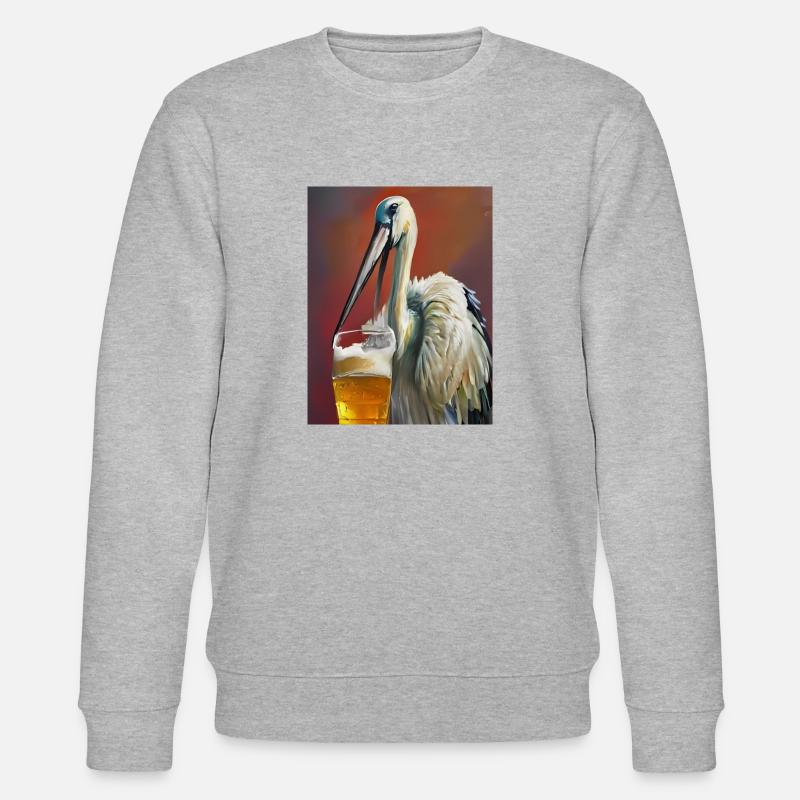 Storchen-Bier - Stanley/Stella Unisex Bio-Sweatshirt CHANGER  - Grau meliert