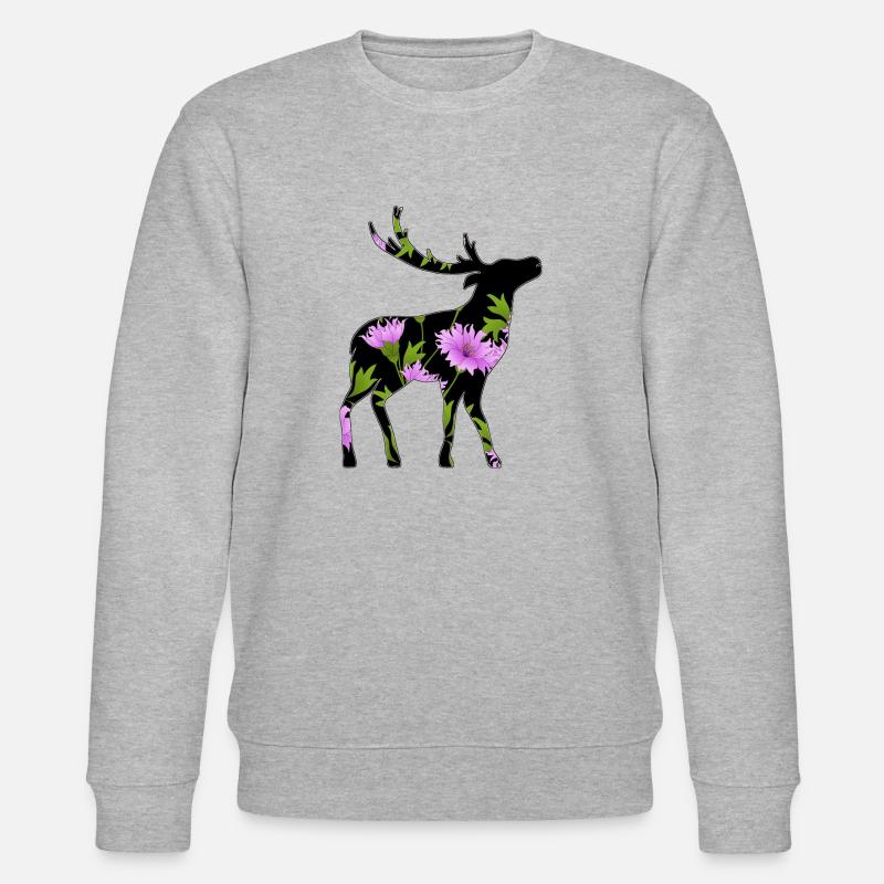 Hirsch - Stanley/Stella Unisex Bio-Sweatshirt CHANGER  - Grau meliert