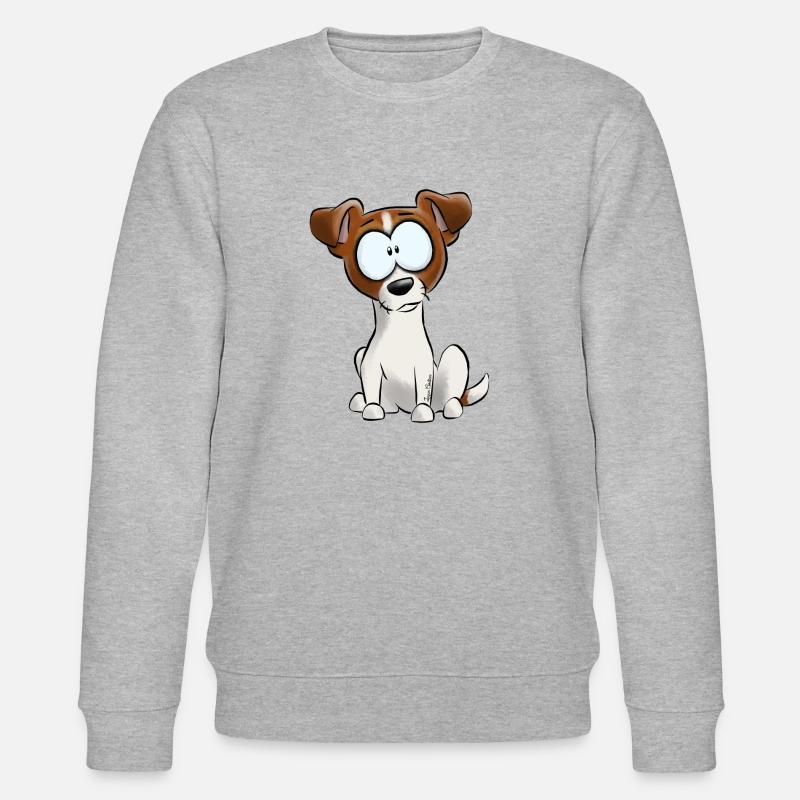 Ich bin Jack-Russell-Terrier - Stanley/Stella Unisex Bio-Sweatshirt CHANGER - Grau meliert
