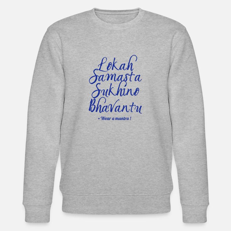 LOKAH SAMASTA - Stanley/Stella Unisex Bio-Sweatshirt CHANGER  - Grau meliert