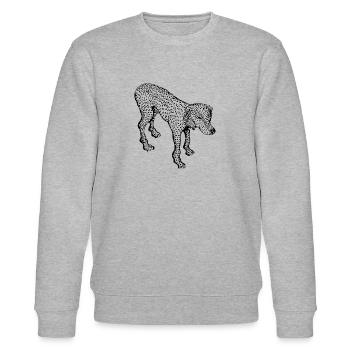 Hund - Stanley/Stella Unisex Bio-Sweatshirt CHANGER  - Grau meliert - Vorne - Nik (191cm) & Marisol (170cm)