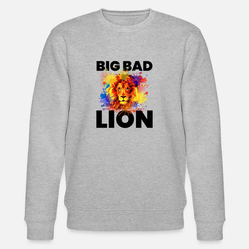 Löwe Löwe Löwe Löwe - Stanley/Stella Unisex Bio-Sweatshirt CHANGER  - Grau meliert