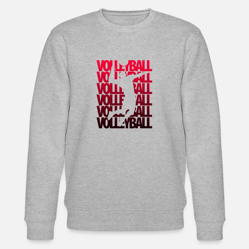 Volleyball Team - Stanley/Stella Unisex Bio-Sweatshirt CHANGER  - Grau meliert