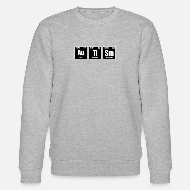 Autism Autismus - Stanley/Stella Unisex Bio-Sweatshirt CHANGER  - Grau meliert