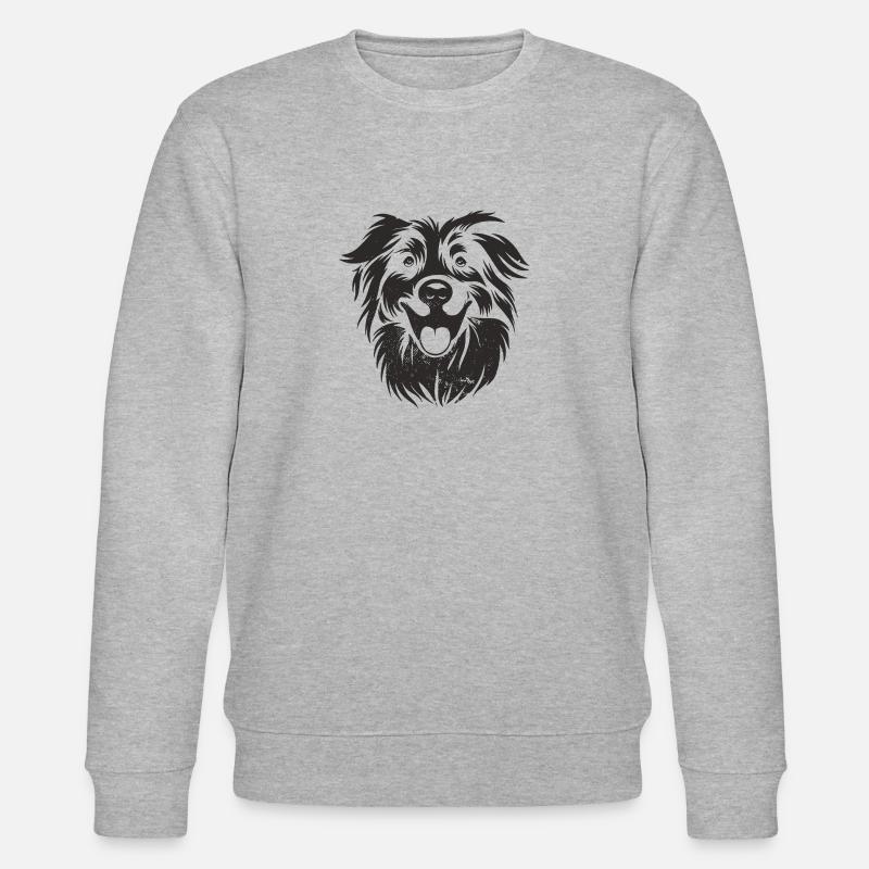 Aussie - Australian Shepherd - Stanley/Stella CHANGER Unisex Organic Sweatshirt - heather grey