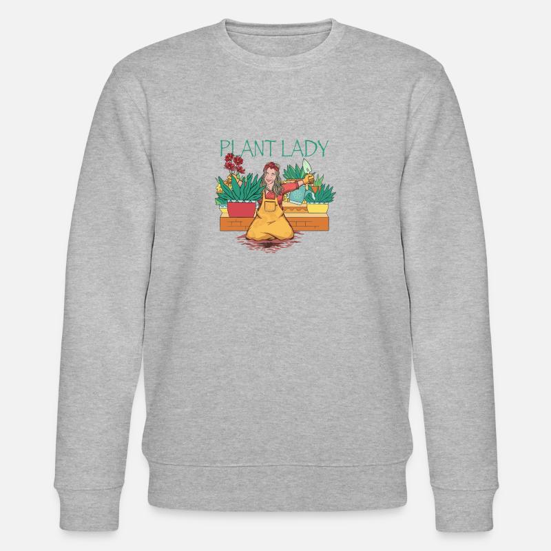 Dame de la plante - Sweat bio CHANGER Stanley/Stella Unisexe - gris chiné