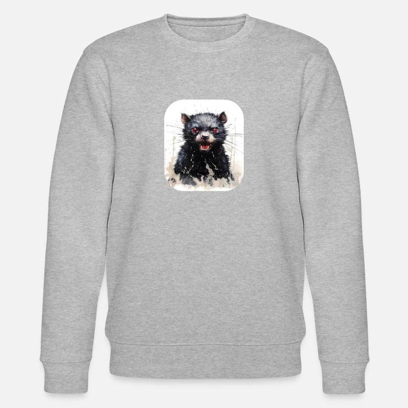 Tasmanian devil - Stanley/Stella CHANGER Unisex Organic Sweatshirt - heather grey