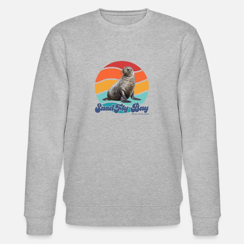 Sandfly Bay Nouvelle-Zélande - Sweat bio CHANGER Stanley/Stella Unisexe - gris chiné