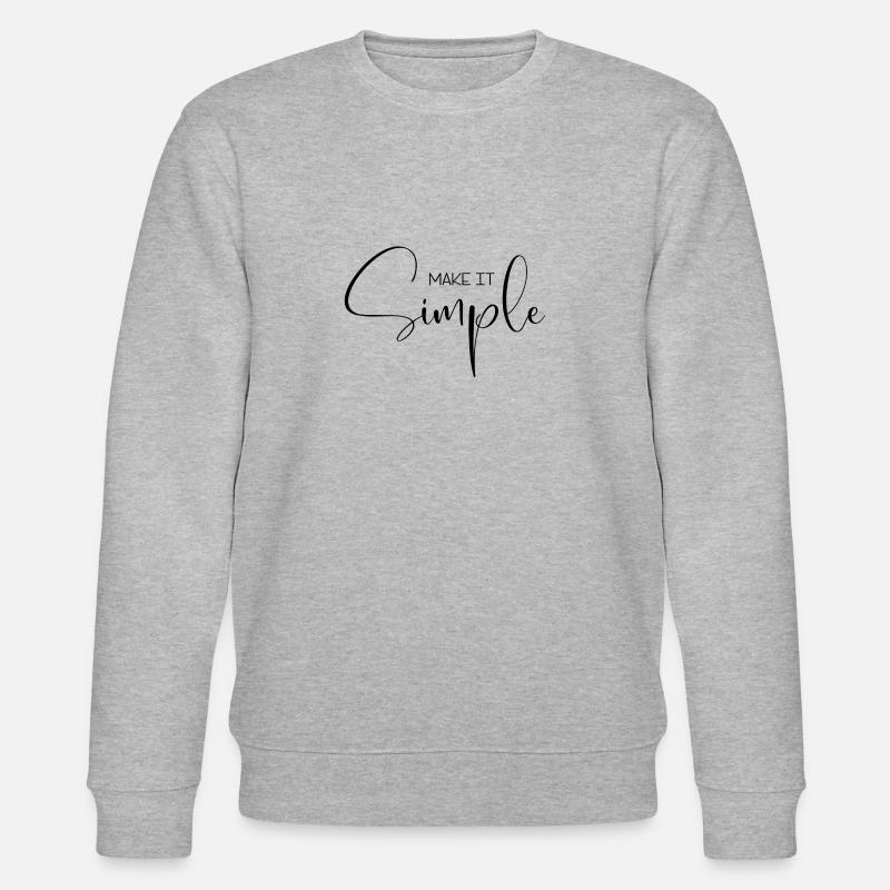 Make it Simple - Stanley/Stella CHANGER Unisex Organic Sweatshirt - heather grey