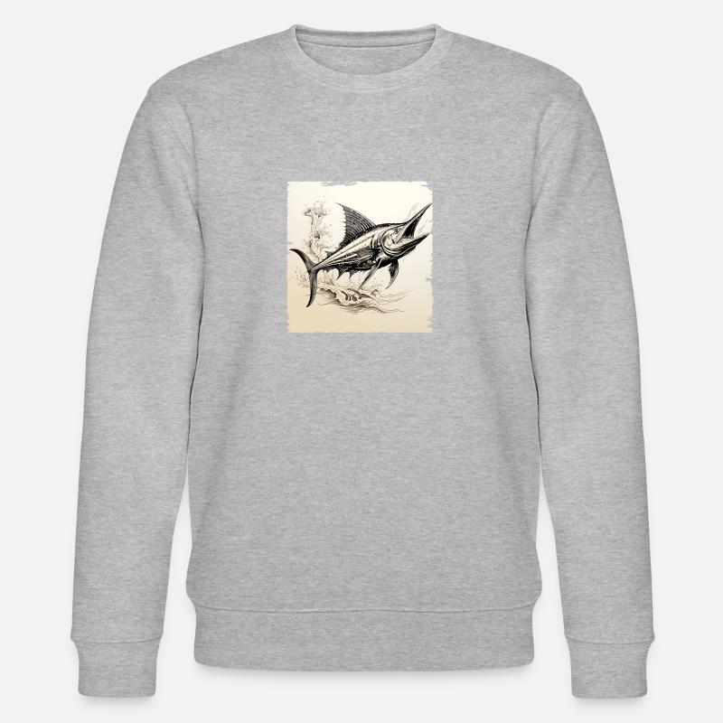 Marlin - Stanley/Stella Unisex Bio-Sweatshirt CHANGER  - Grau meliert
