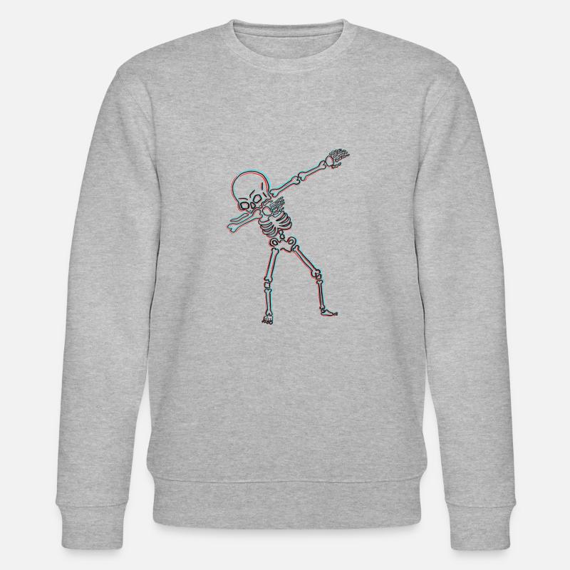 Squelette Halloween - Sweat bio CHANGER Stanley/Stella Unisexe - gris chiné