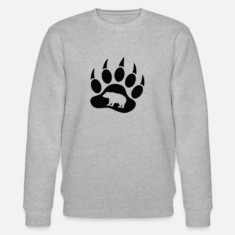 Patte d’ours - Sweat bio CHANGER Stanley/Stella Unisexe - gris chiné