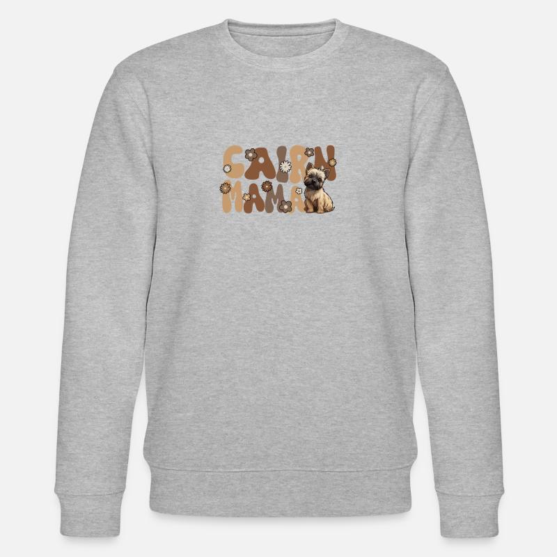 Cairn Terrier Groovy Cairn Mama - Sweat bio CHANGER Stanley/Stella Unisexe - gris chiné