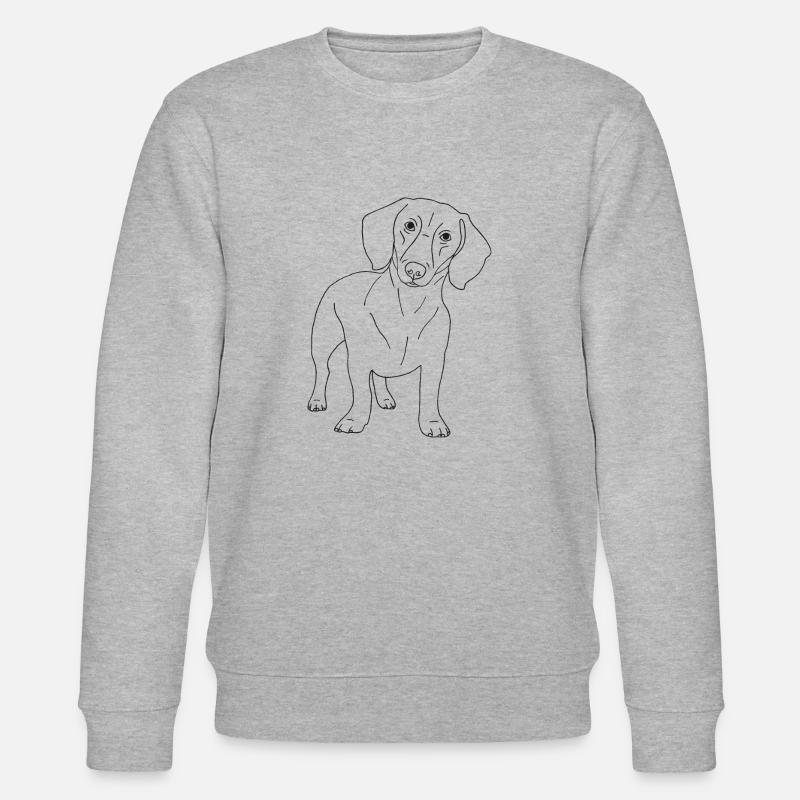 Dackel - Stanley/Stella Unisex Bio-Sweatshirt CHANGER  - Grau meliert