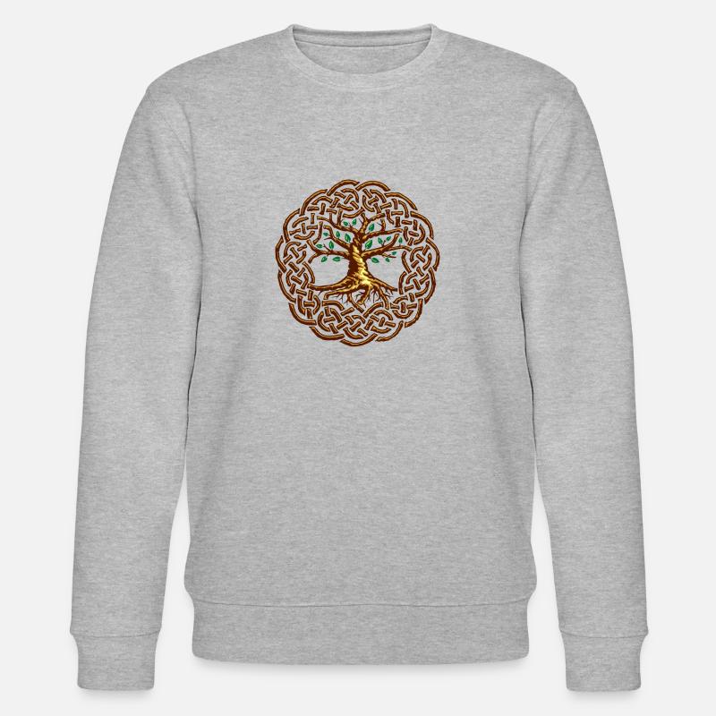 Yggdrasil - Stanley/Stella Unisex Bio-Sweatshirt CHANGER  - Grau meliert