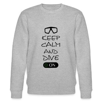 Diving Tauchen Taucherbrille - Stanley/Stella Unisex Bio-Sweatshirt CHANGER  - Grau meliert - Vorne - Nik (191cm) & Marisol (170cm)