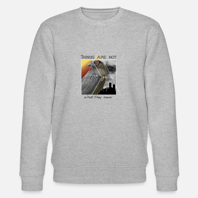 Corvo-Raven-Shirt - Stanley/Stella Unisex Bio-Sweatshirt CHANGER - Grau meliert