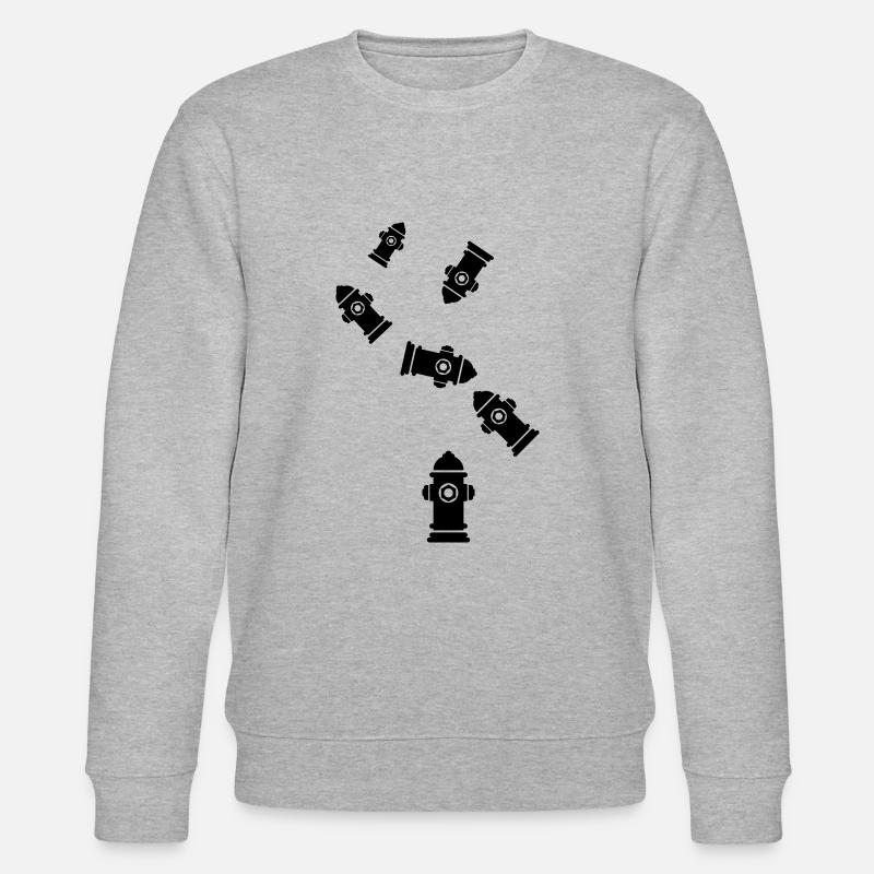 Hydrant Icon - Stanley/Stella Unisex Bio-Sweatshirt CHANGER  - Grau meliert