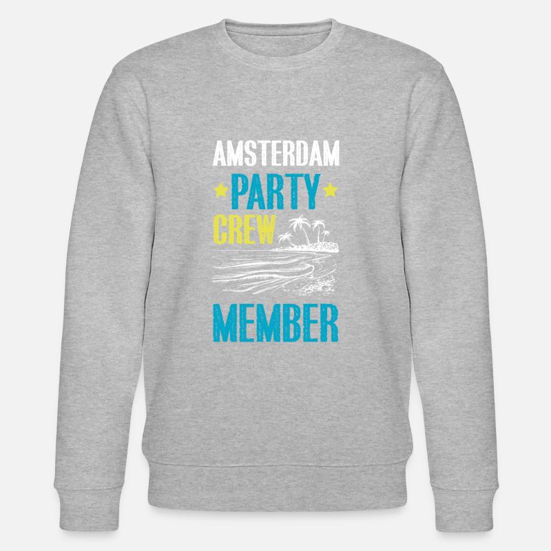 Amsterdam Party Crew - Sweat bio CHANGER Stanley/Stella Unisexe - gris chiné
