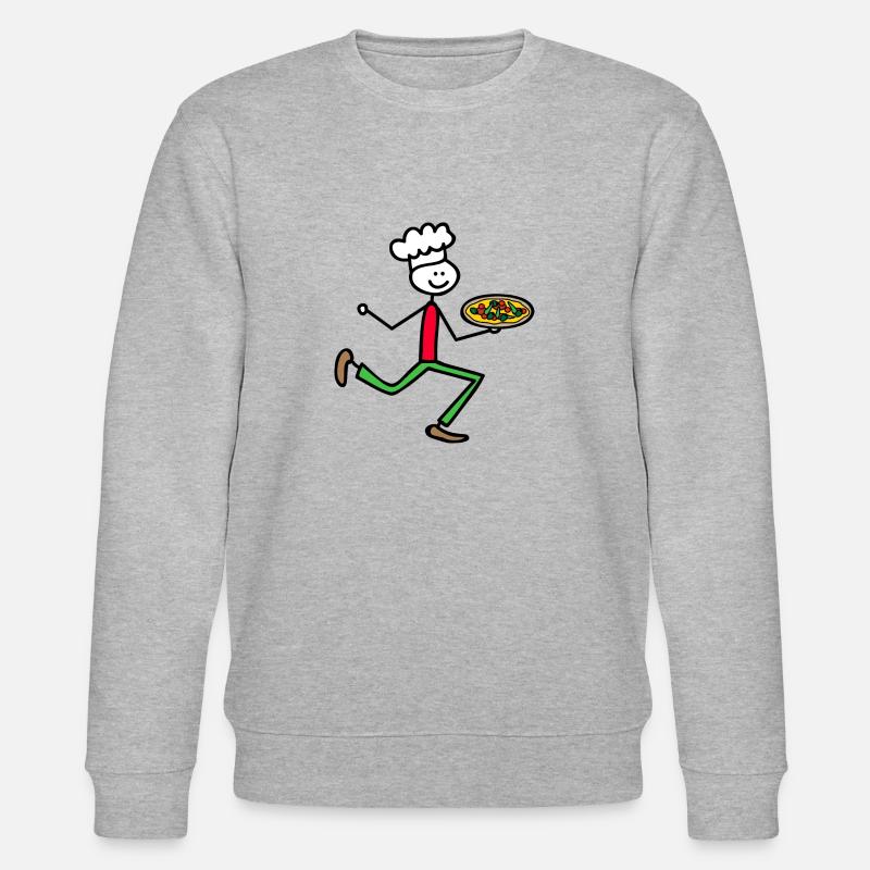 Pizzabäcker - Stanley/Stella Unisex Bio-Sweatshirt CHANGER  - Grau meliert