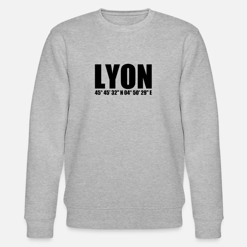 Coordonnées de Lyon - Sweat bio CHANGER Stanley/Stella Unisexe - gris chiné