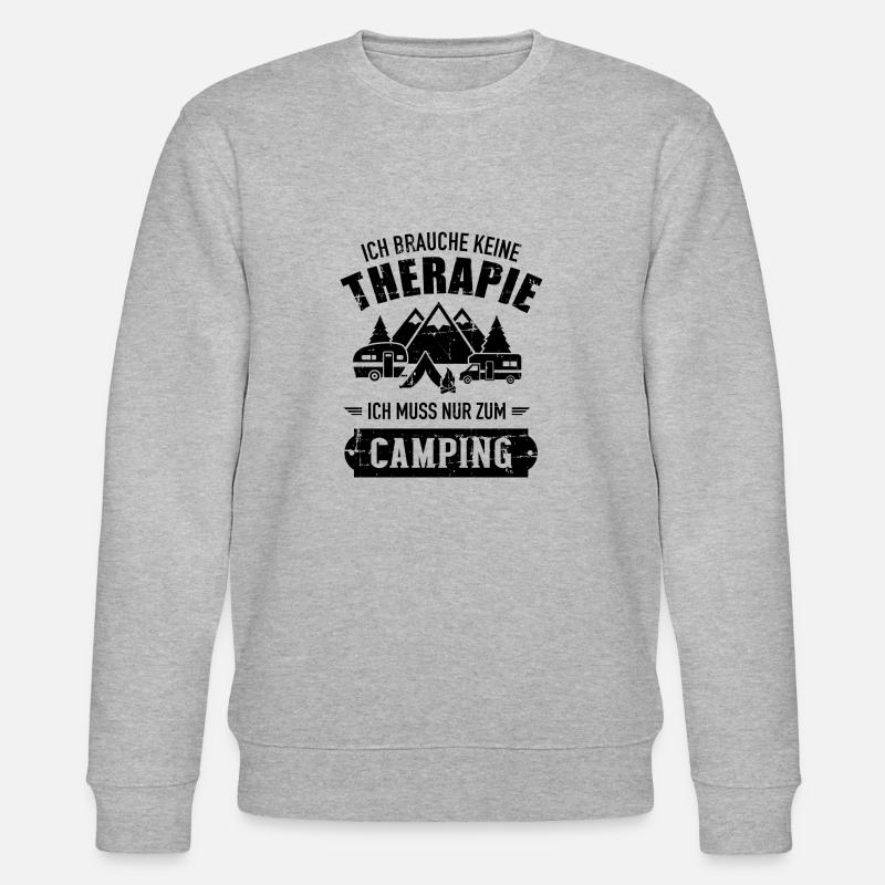 Camping - Stanley/Stella Unisex Bio-Sweatshirt CHANGER  - Grau meliert