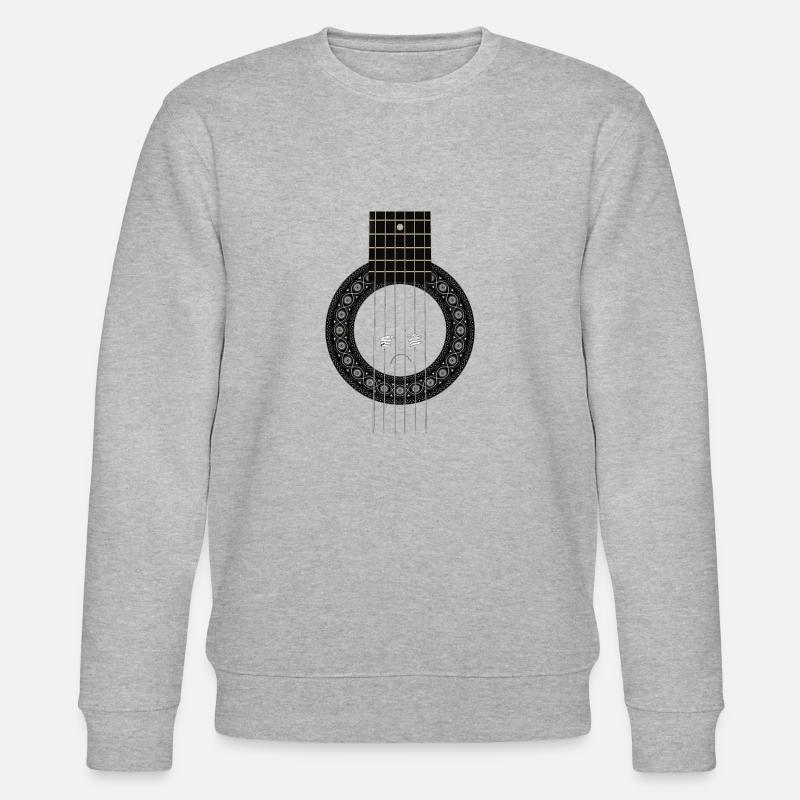 Guitar string music gift - Stanley/Stella CHANGER Unisex Organic Sweatshirt - heather grey