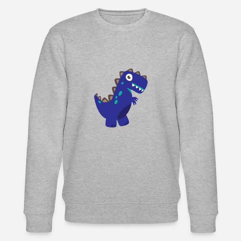 Dinosaurier T-Rex - Stanley/Stella Unisex Bio-Sweatshirt CHANGER  - Grau meliert