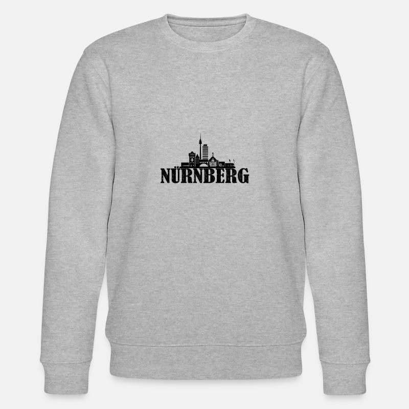 Skyline de Nuremberg - Sweat bio CHANGER Stanley/Stella Unisexe - gris chiné