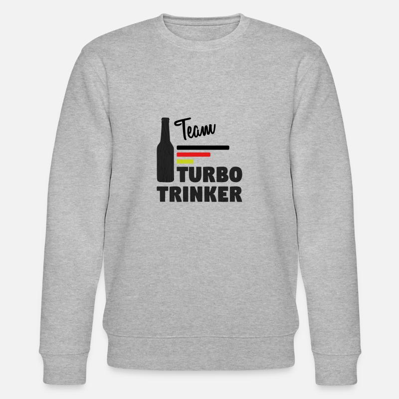 Team Turbo Drinker German - Stanley/Stella CHANGER Unisex Organic Sweatshirt - heather grey