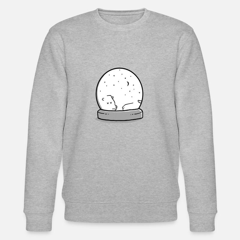 Schlafender Eisbär - Stanley/Stella Unisex Bio-Sweatshirt CHANGER  - Grau meliert