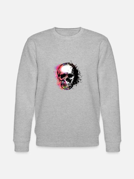 Skull with style - Stanley/Stella CHANGER Unisex Organic Sweatshirt - heather grey