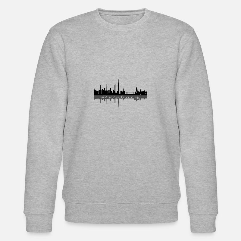 Skyline de Duisbourg - Sweat bio CHANGER Stanley/Stella Unisexe - gris chiné