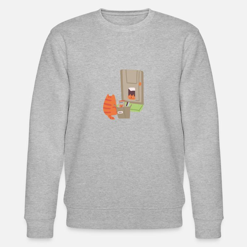 Ginger Cat - Delivery - Stanley/Stella Unisex Bio-Sweatshirt CHANGER  - Grau meliert