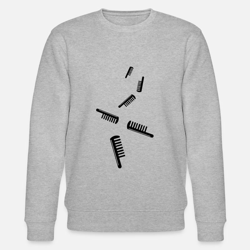 Icône de coiffeur peigne - Sweat bio CHANGER Stanley/Stella Unisexe - gris chiné