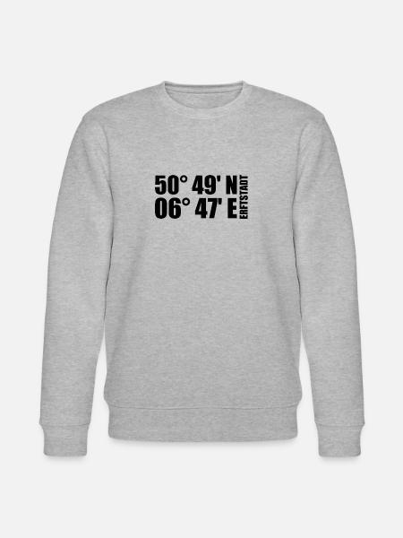 Coordonnées d’Erftstadt - Sweat bio CHANGER Stanley/Stella Unisexe - gris chiné