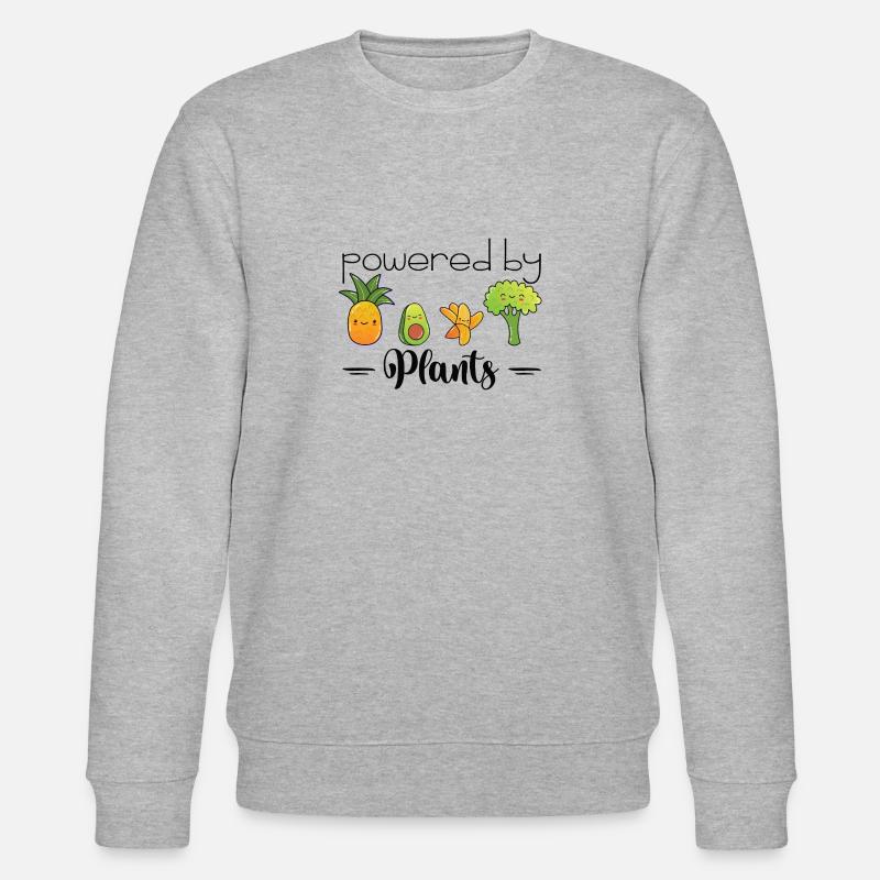 powered by plants - Stanley/Stella Unisex Bio-Sweatshirt CHANGER  - Grau meliert