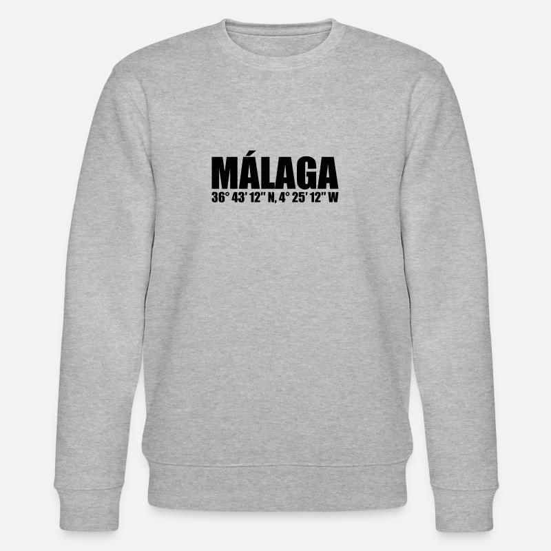 Malaga Coordinates - Stanley/Stella CHANGER Unisex Organic Sweatshirt - heather grey