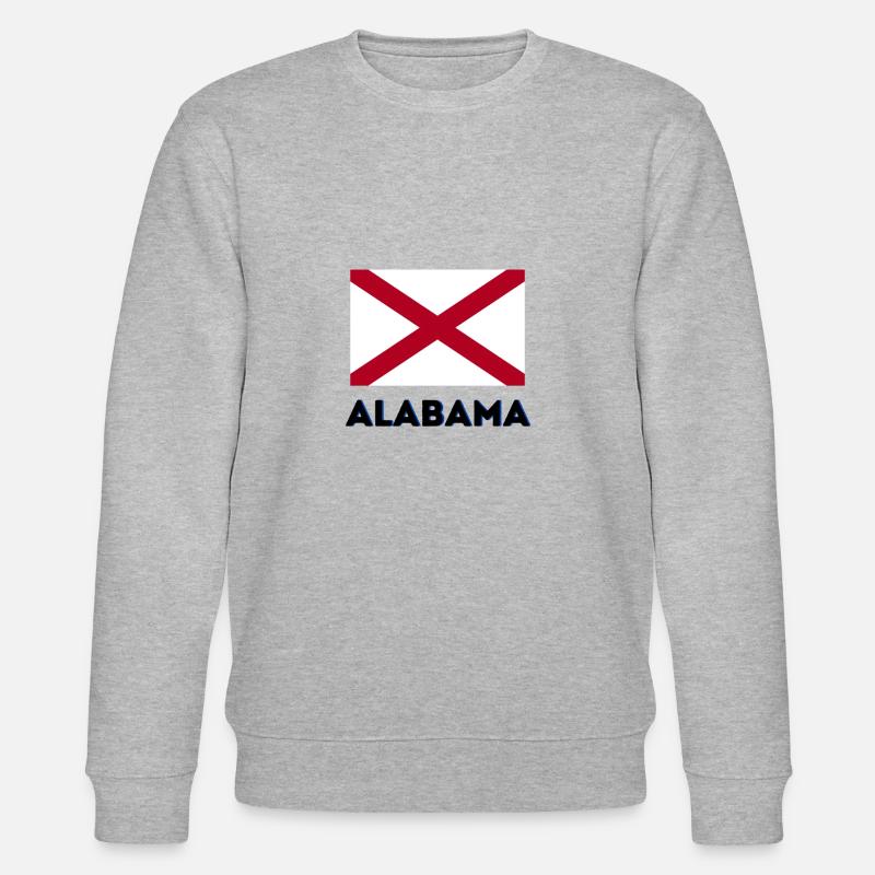 Drapeau Alabama - Sweat bio CHANGER Stanley/Stella Unisexe - gris chiné
