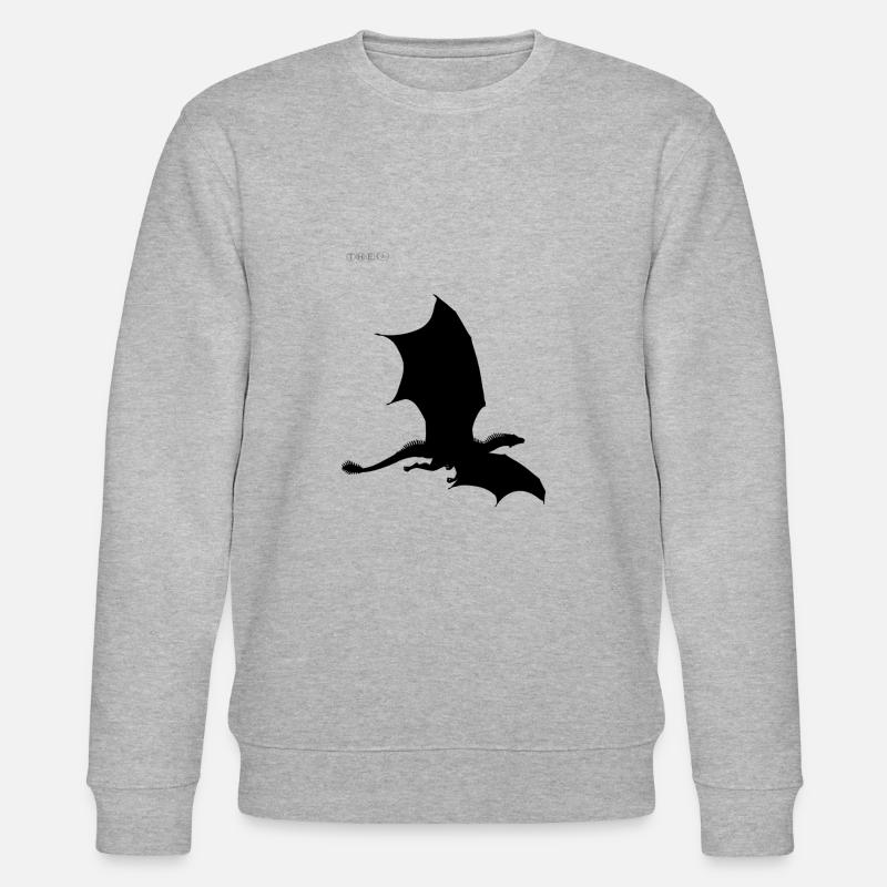 Dragon schwarz-weiß Sammlung - Stanley/Stella Unisex Bio-Sweatshirt CHANGER  - Grau meliert