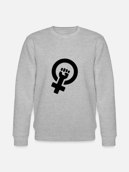 Feminismus - Stanley/Stella Unisex Bio-Sweatshirt CHANGER - Grau meliert