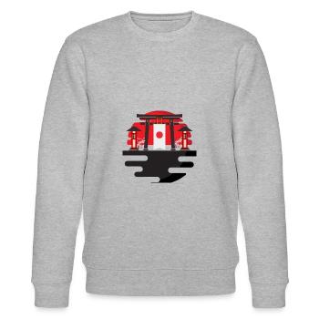 Japan - Stanley/Stella Unisex Bio-Sweatshirt CHANGER  - Grau meliert - Vorne - Nik (191cm) & Marisol (170cm)
