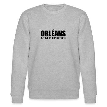 Orléans coordinates - Stanley/Stella CHANGER Unisex Organic Sweatshirt - heather grey - Front - Nik (191cm) & Marisol (170cm)