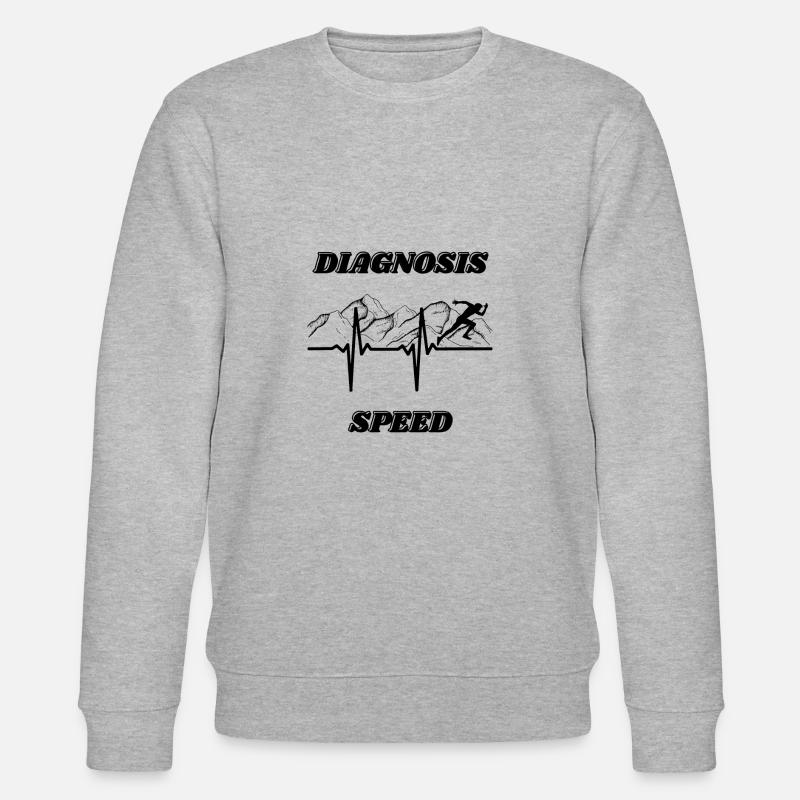 Diagnose Geschwindigkeit - Stanley/Stella Unisex Bio-Sweatshirt CHANGER  - Grau meliert