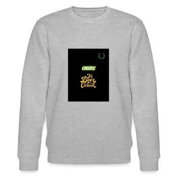 Cheers - Stanley/Stella Unisex Bio-Sweatshirt CHANGER  - Grau meliert - Vorne - Nik (191cm) & Marisol (170cm)