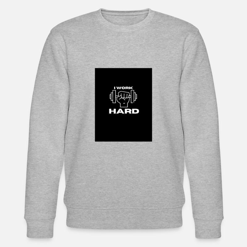 Ich arbeite HART - Stanley/Stella Unisex Bio-Sweatshirt CHANGER  - Grau meliert